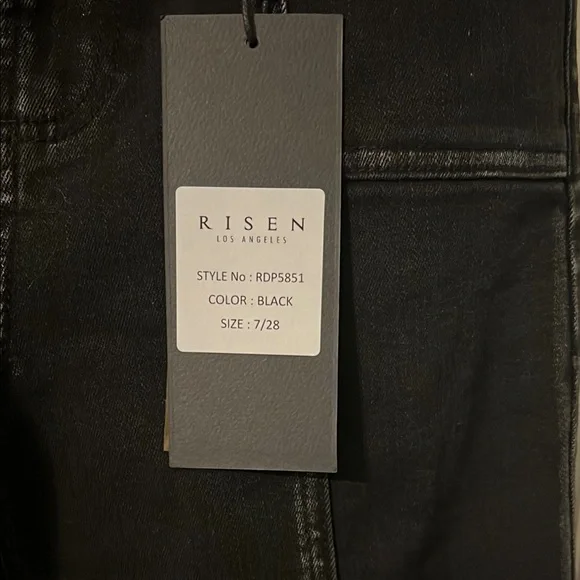 Risen Brand Black Wide-Leg Jeans